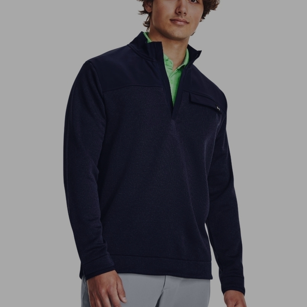 Under Armour Storm SweaterFleece ½ Zip. Midnight Navy. Size 2XL. New without tag
